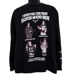Haunted Mound Long Sleeve Cancelled Oakland Show Band Tees × Drain Gang Sz. L